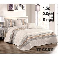 Cobertor Quilt de Verano 1,5 plaza - Color Crema Diseños