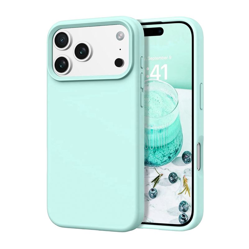 JOIGO - Carcasa Funda Para IPhone 17 Pro Goma Celeste
