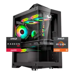 OEM - PC Gamer Warrior 5: Ryzen 5500, SSD M.2, 1TB, RAM 16GB, RX 6600