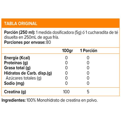 Imagen 2 del producto CREATINE MONOHYDRATE 400 GR, NUTREX