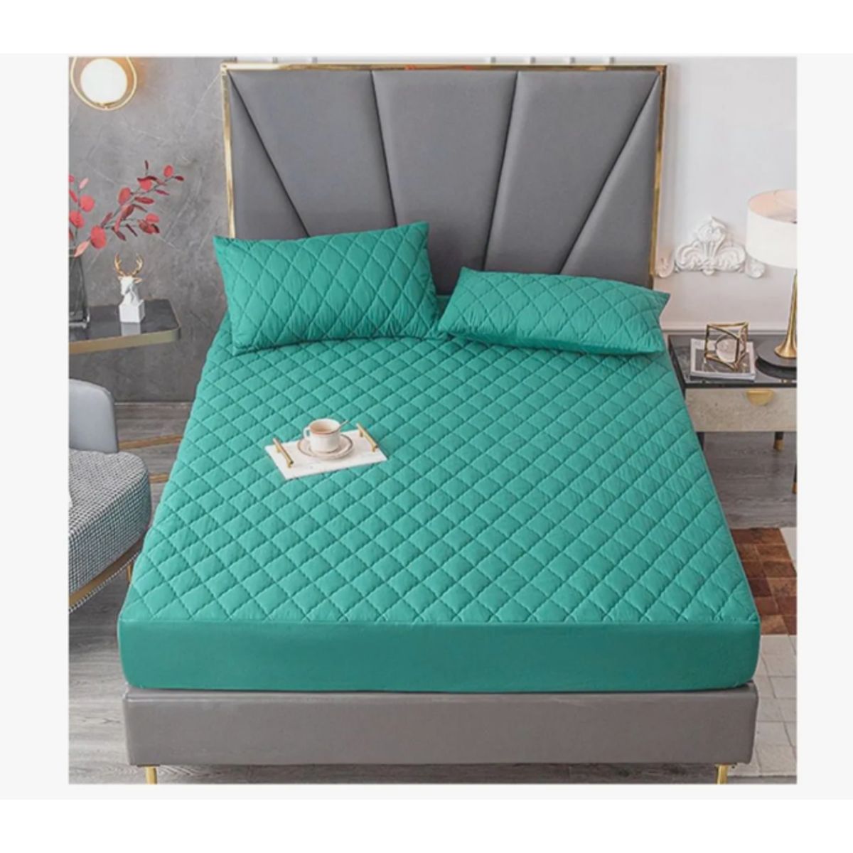 GENERICO - Funda Cubre Colchón 15 Plaza + 1 Funda Almohada - Caliso