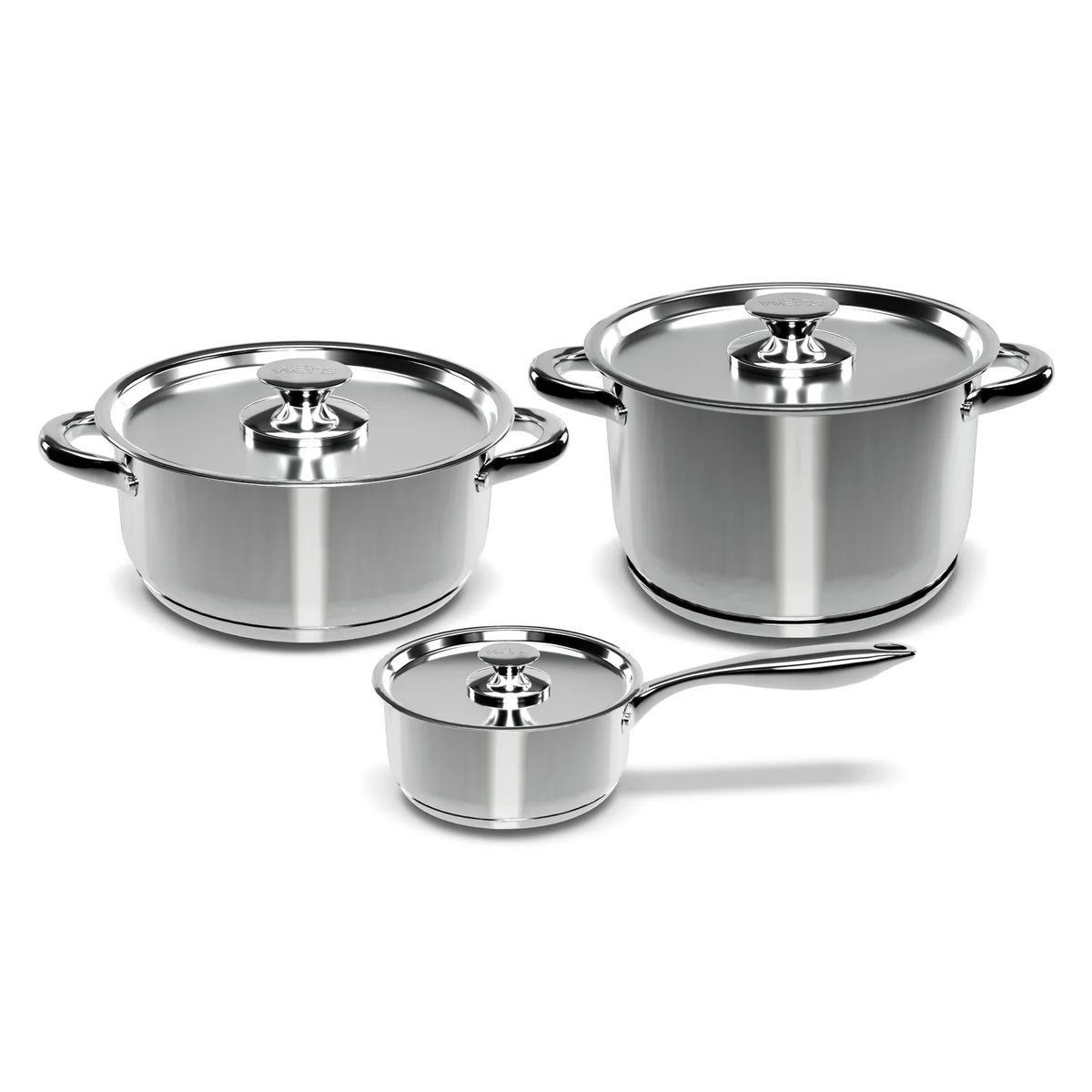 WENS - Batería de cocina 6 piezas WENS acero inoxidable