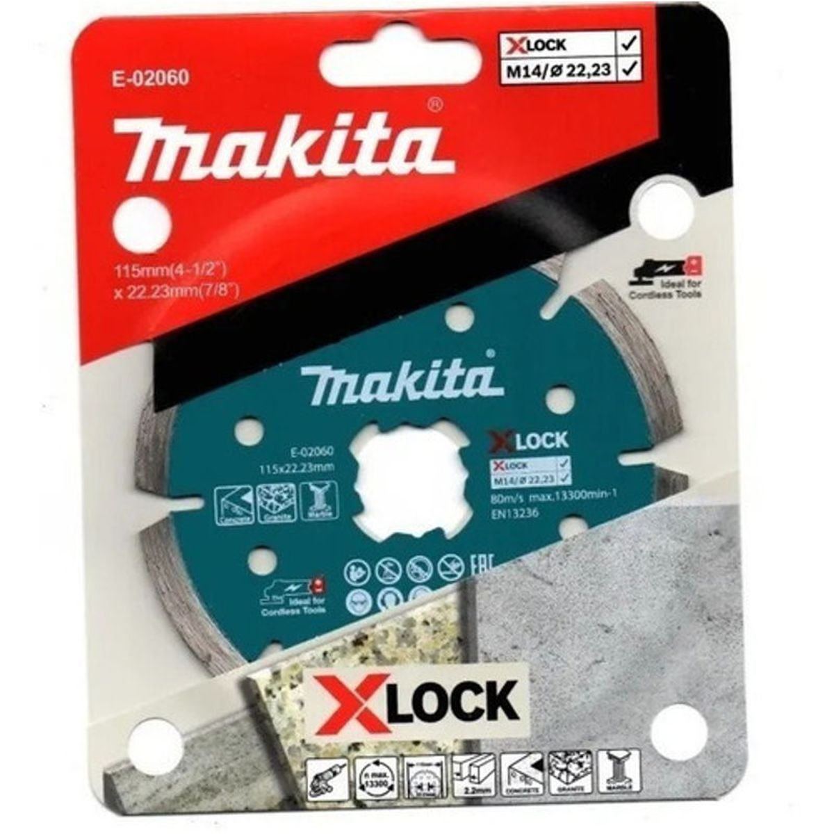 GENERICO - Disco De Diamante Makita E-02060 Xlock