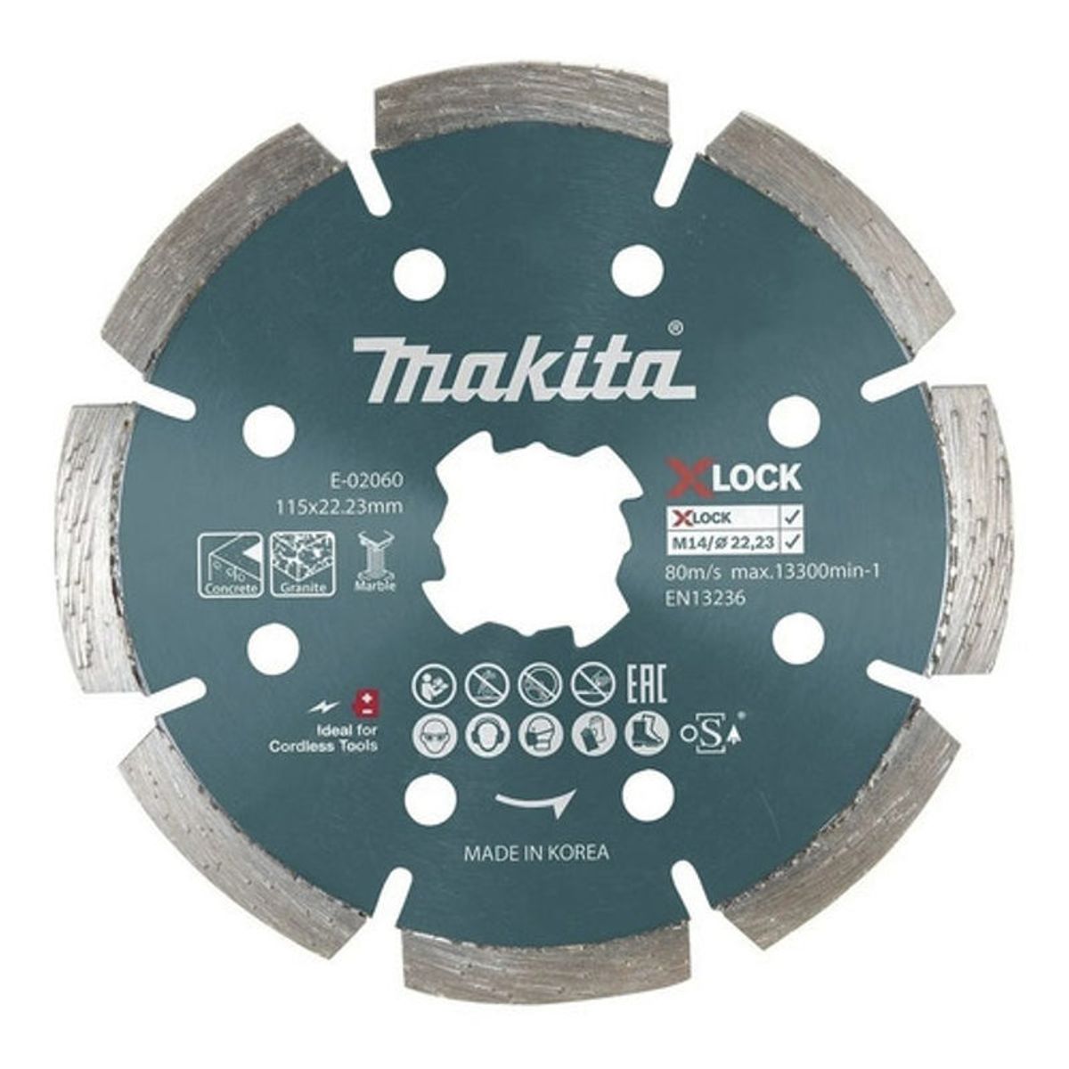 GENERICO - Disco De Diamante Makita E-02060 Xlock