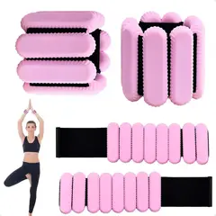 EVERSO - Kit 2 Brazaletes Pesas Para Tobillos Y Muñecas 2 Lbs Ajusta