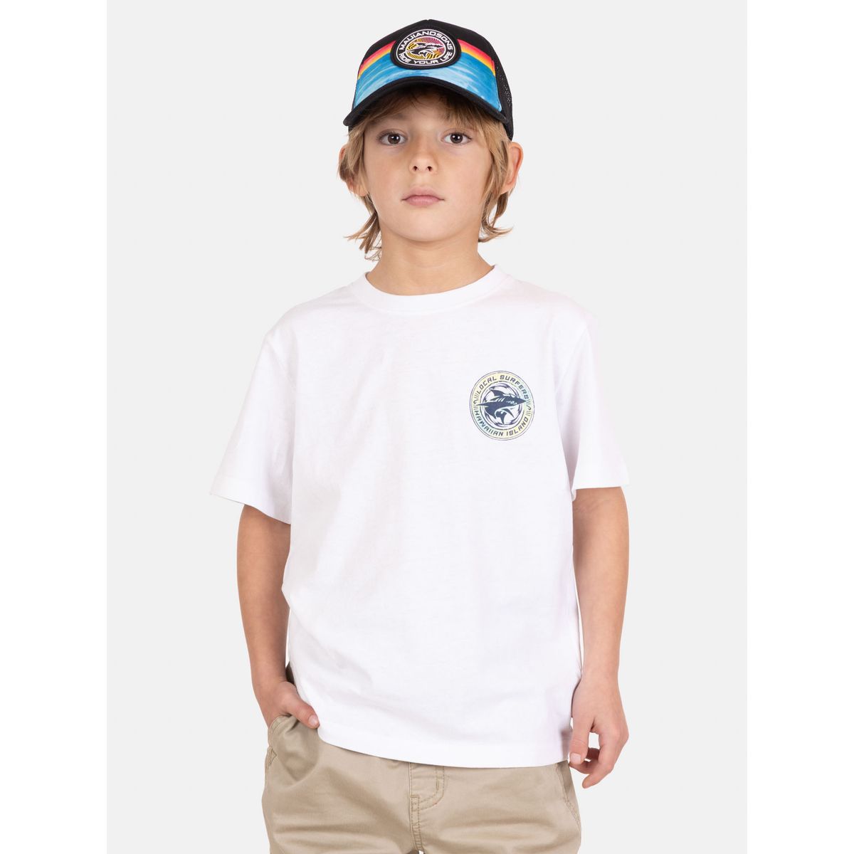 MAUI AND SONS - Polera MC SeaLover Blanco Infantil Maui And Sons