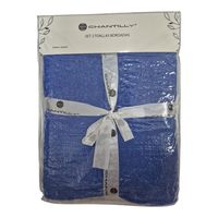 Set Toalla de Baño Bordada Cara y Cuerpo Azul