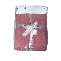 CHANTILLY - Set Toalla de Baño Bordada Cara y Cuerpo Rosa