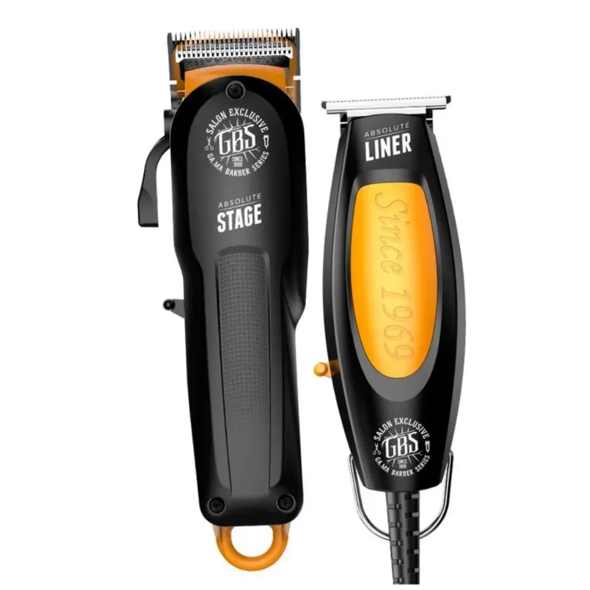GAMA - Barber Combo Gama Cortapelo y Patillera Absolute Liner GBS