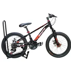 GENERICO - Bicicleta Aro 20 Brxing Con Freno Disco Y 21 Vel. Negro Log Rojo Mr