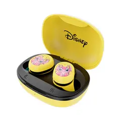 XTECH - Audífonos TWS Stitch Inalámbricos con Estuche Carga Amarillo