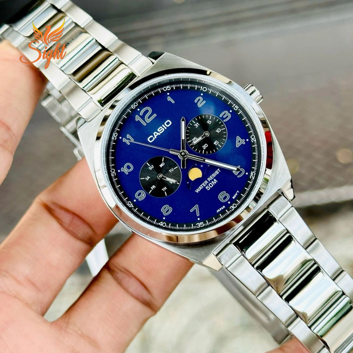 CASIO - RELOJ CASIO MTPM300D-2A HOMBRE ANALOGO FASE LUNAR