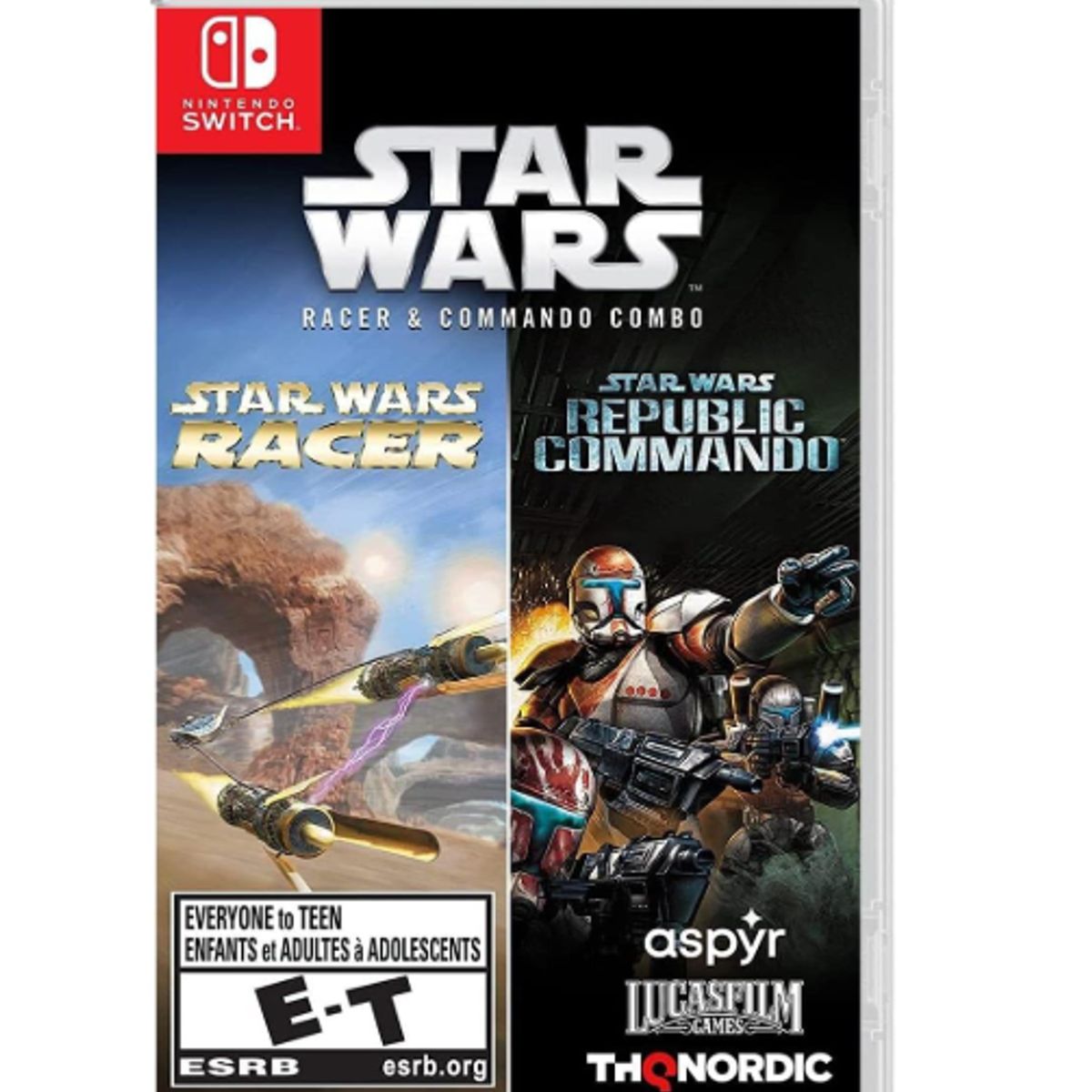 NINTENDO - Star Wars Racer and Commando Combo Switch FISICO