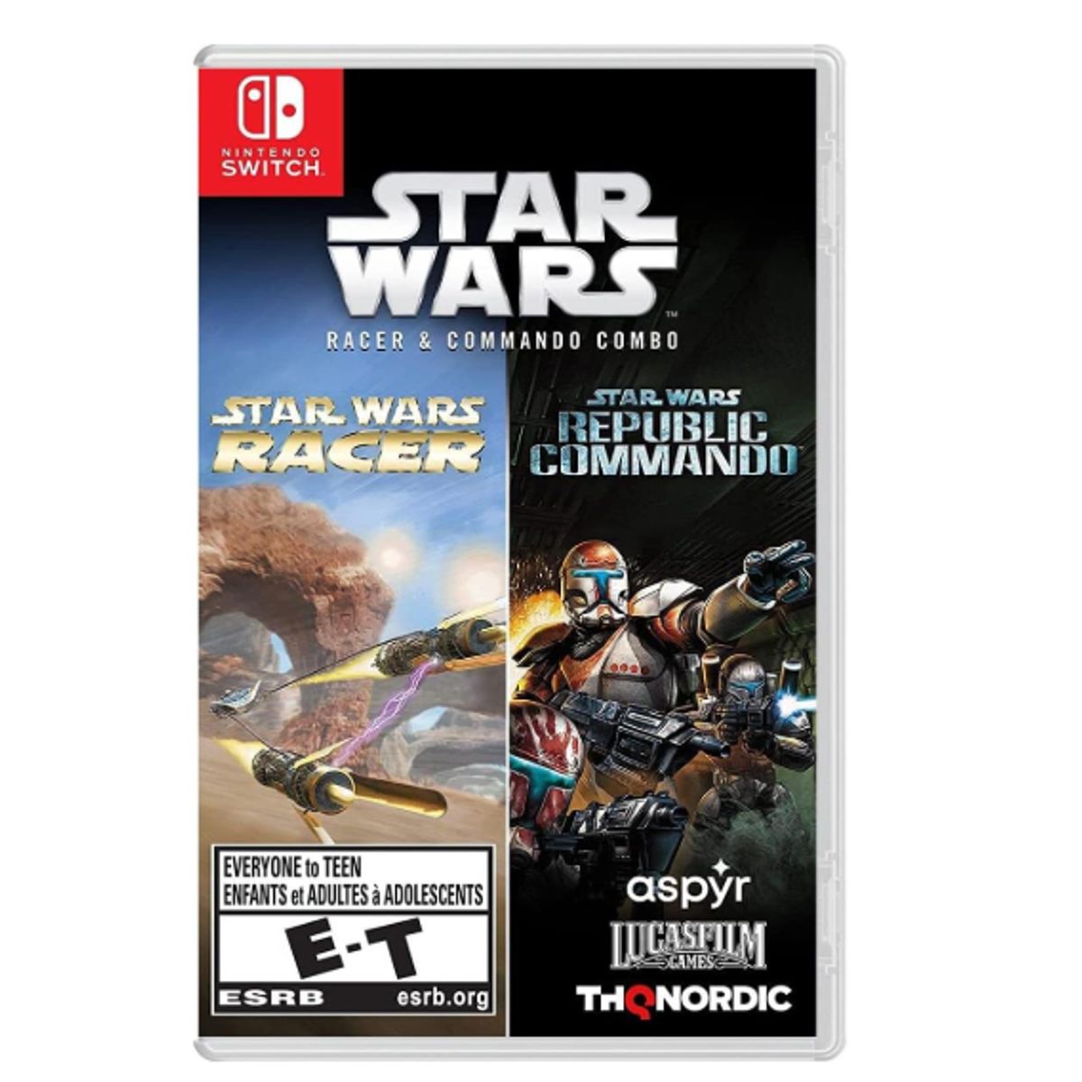 NINTENDO - Star Wars Racer and Commando Combo Switch FISICO