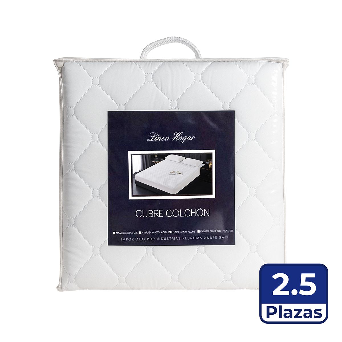 ANDES1 - Cubre Colchón Andes Impermeable 25 Plazas
