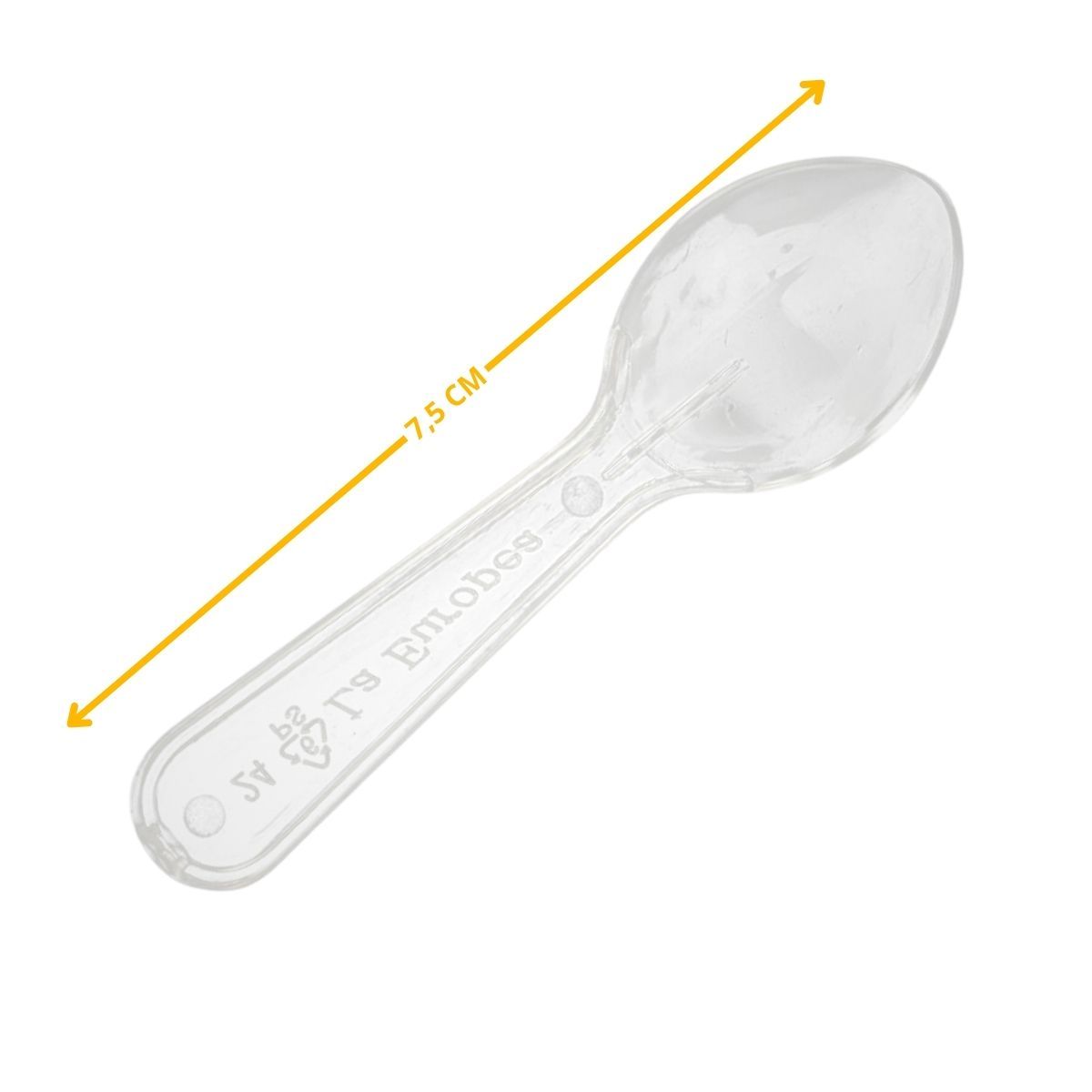 GENERICO - Cucharita De Helado y Postres 250 Unidades Transparente