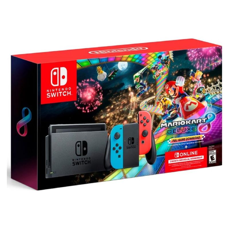 NINTENDO - NINTENDO SWITCH BUNDLE   MARIO KART DELUXE 8