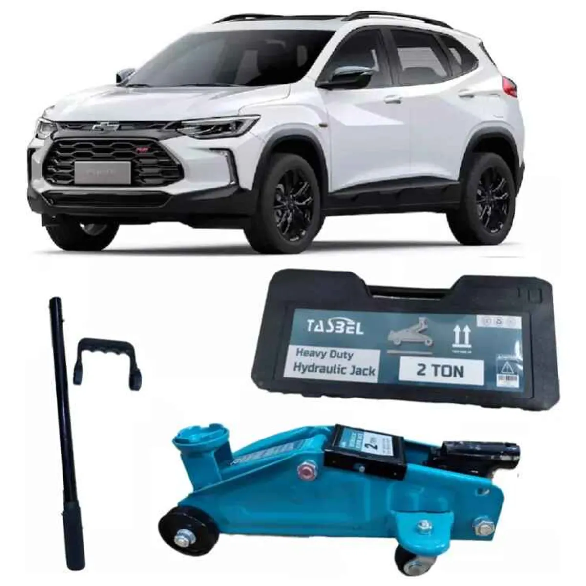 GENERICO - Gata Hidráulica 2 Toneladas Carrito Caimán Ruedas