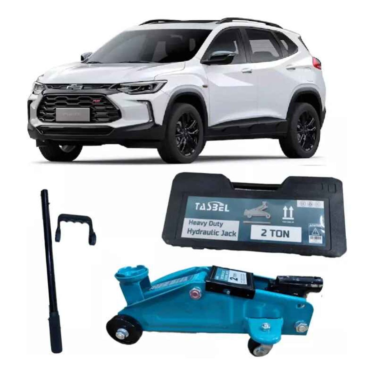 GENERICO - Gata Hidráulica 2 Toneladas Carrito Caimán Ruedas