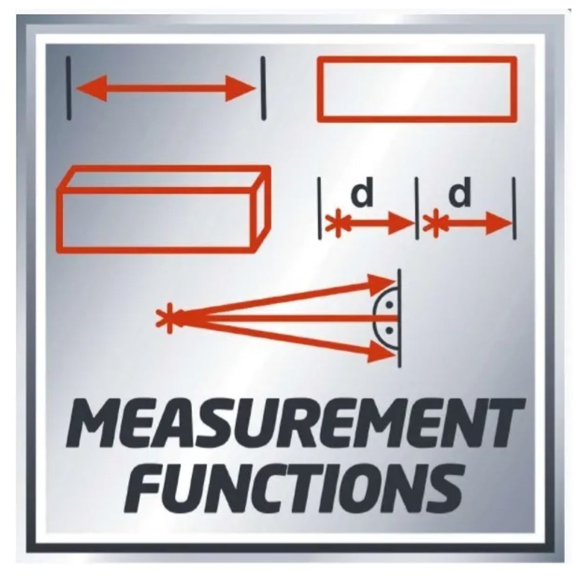 EINHELL - Medidor Digital De Distancia Laser Telemetro Einhell 50 Mts