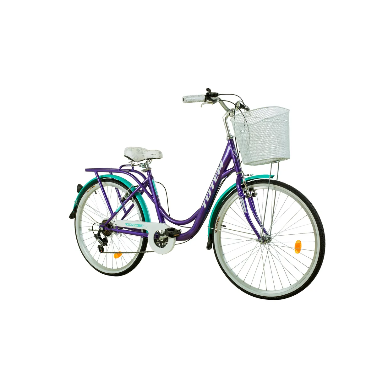 TOTEM - BICICLETA TOTEM CITY DAMA ARO 26 MORADO TURQUESA
