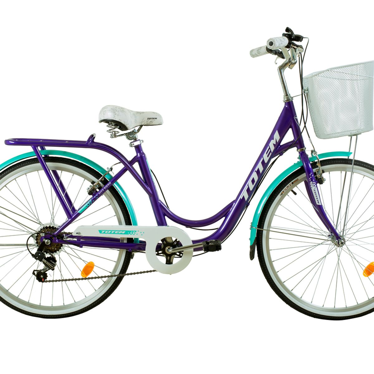 TOTEM - BICICLETA TOTEM CITY DAMA ARO 26 MORADO TURQUESA