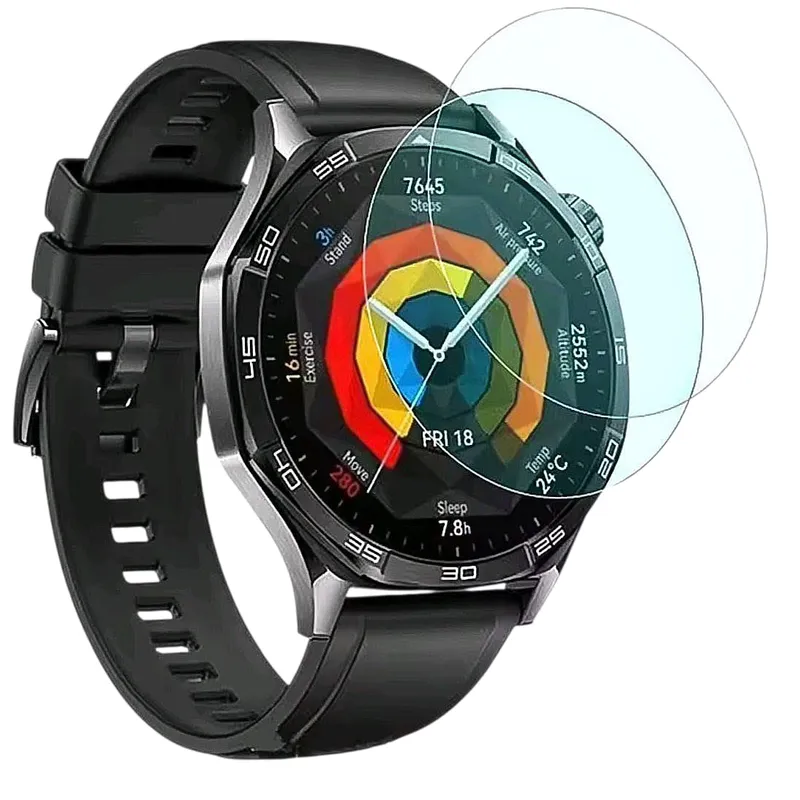 GENERICO - 2 Láminas 46mm Vidrio Templado Para Huawei Watch Gt-6/gt-5