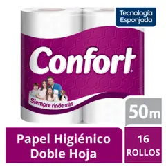 CONFORT - Mega 50mts 4 Paquetes 16 Rollos