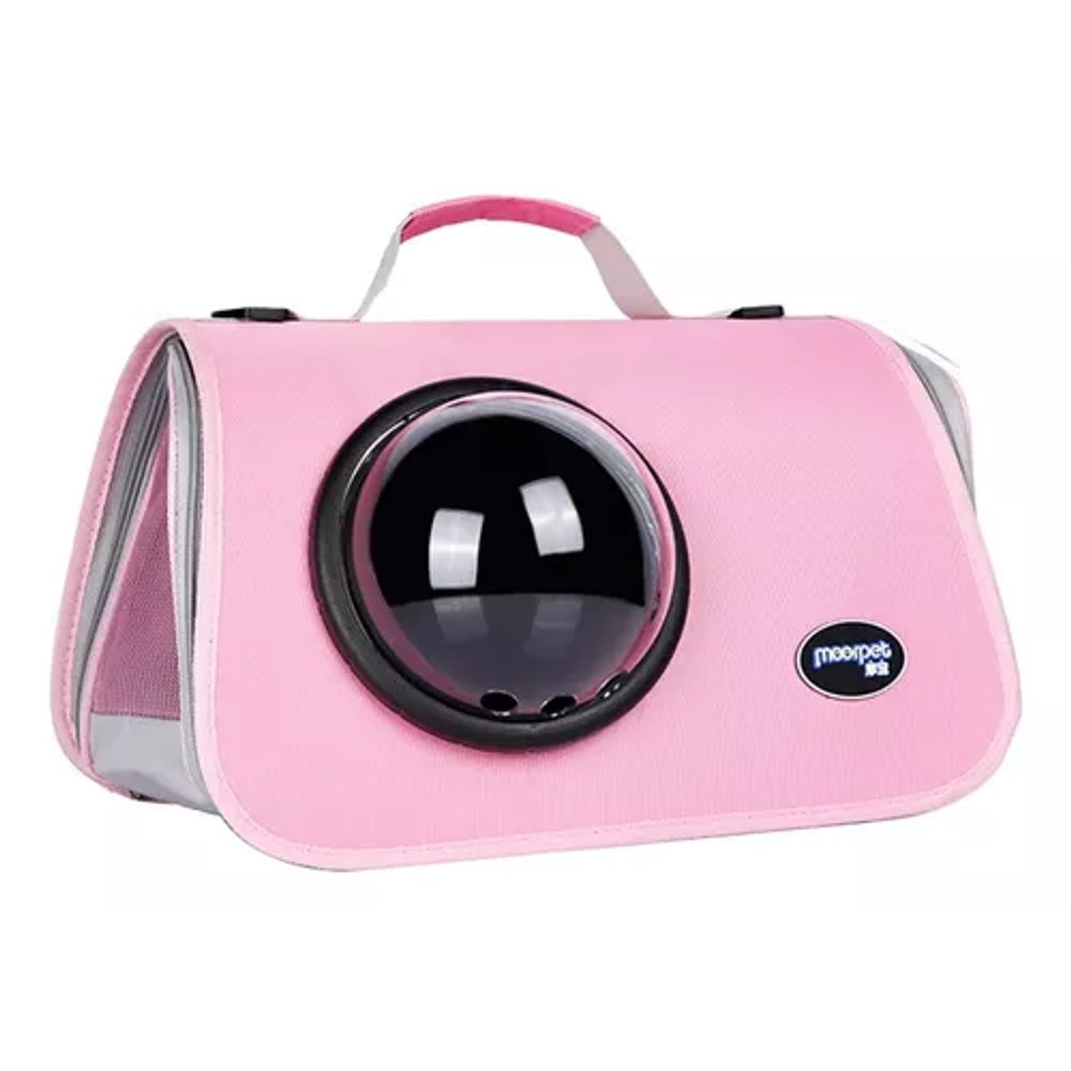GENERICO - Bolso transporte cápsula mascotas malla transpirable rosado
