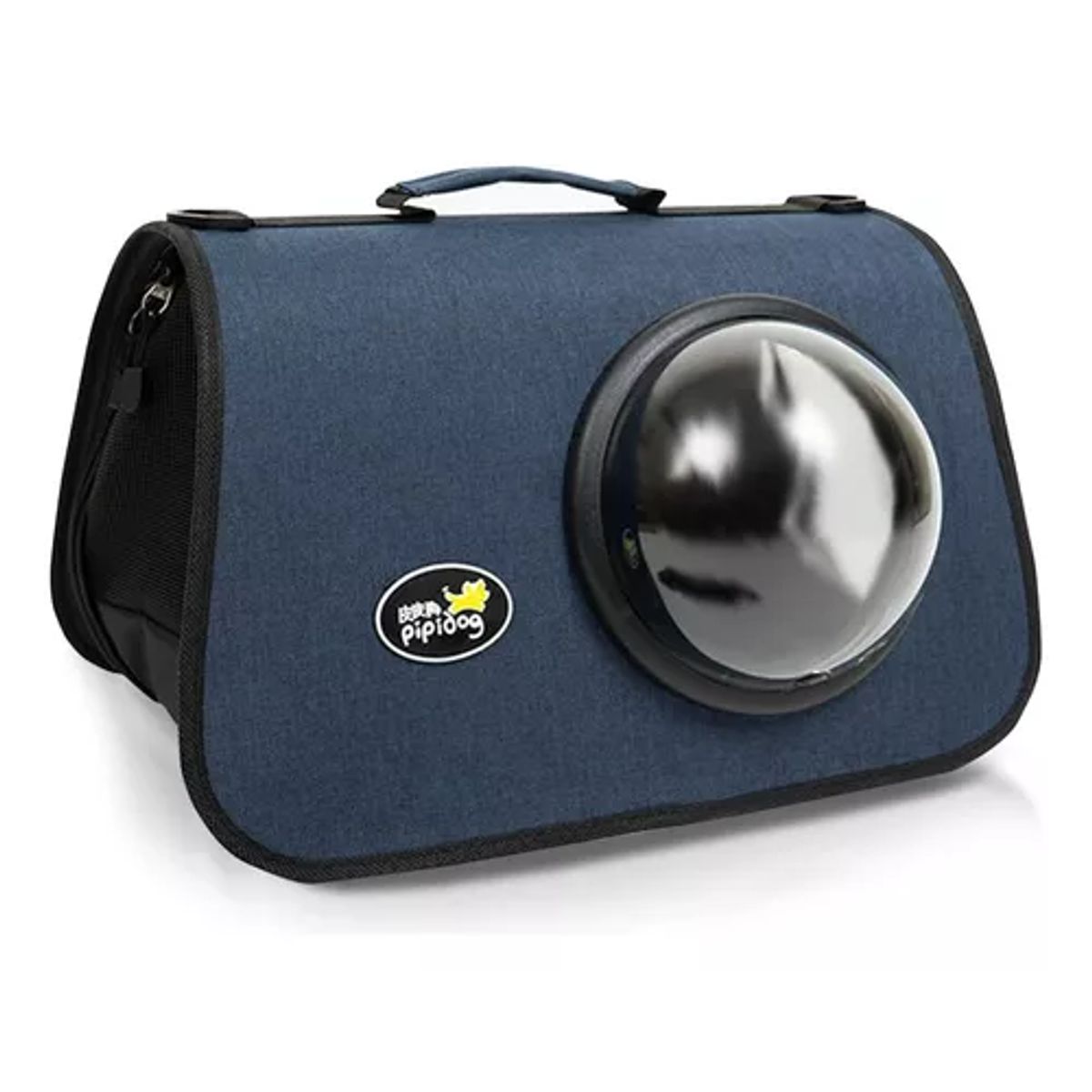 GENERICO - Bolso transporte cápsula mascotas malla transpirable azul