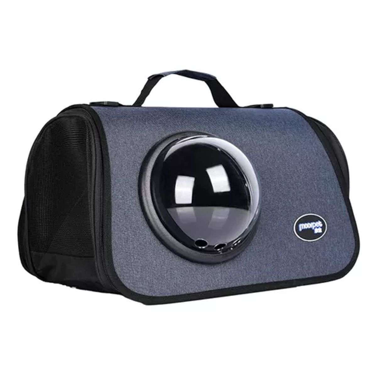 GENERICO - Bolso transporte cápsula mascotas malla transpirable gris