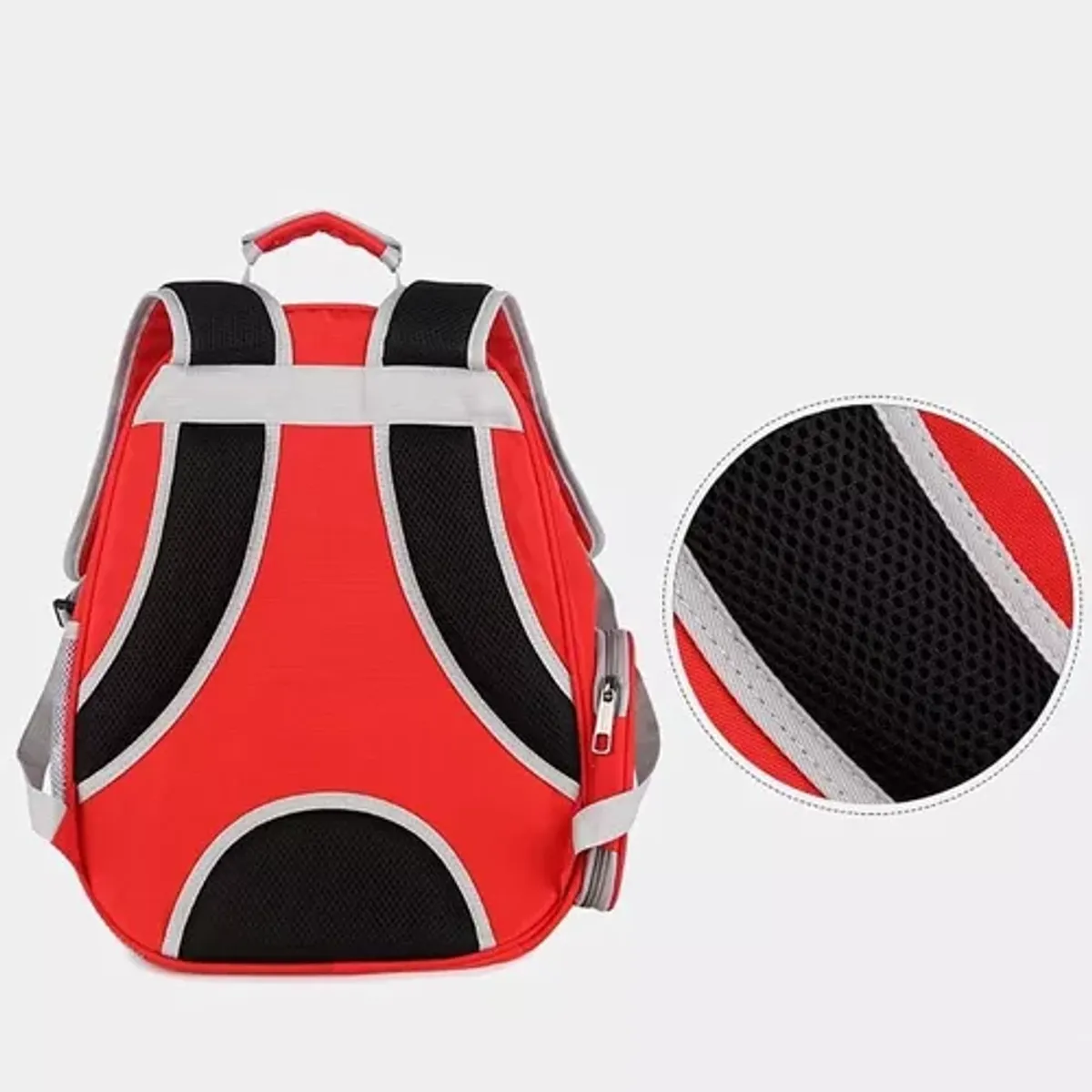 GENERICO - Bolso mochila transportador para mascotas perros-gatos rojo