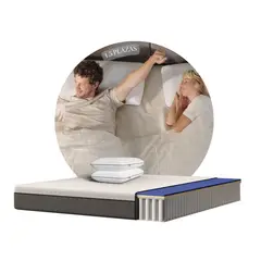 EMMA - Combo Hybrid Premium 1.5 Plaza + 2 Almohadas Diamond Memory Foam
