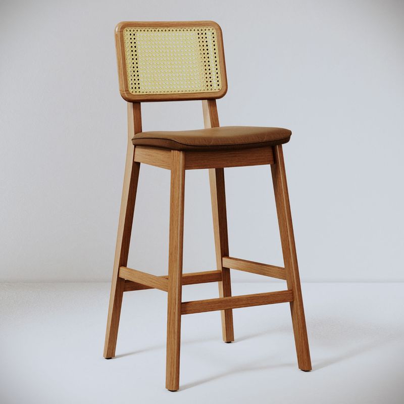 MILK - Piso Bar Ripple Ecocuero Y Rattan