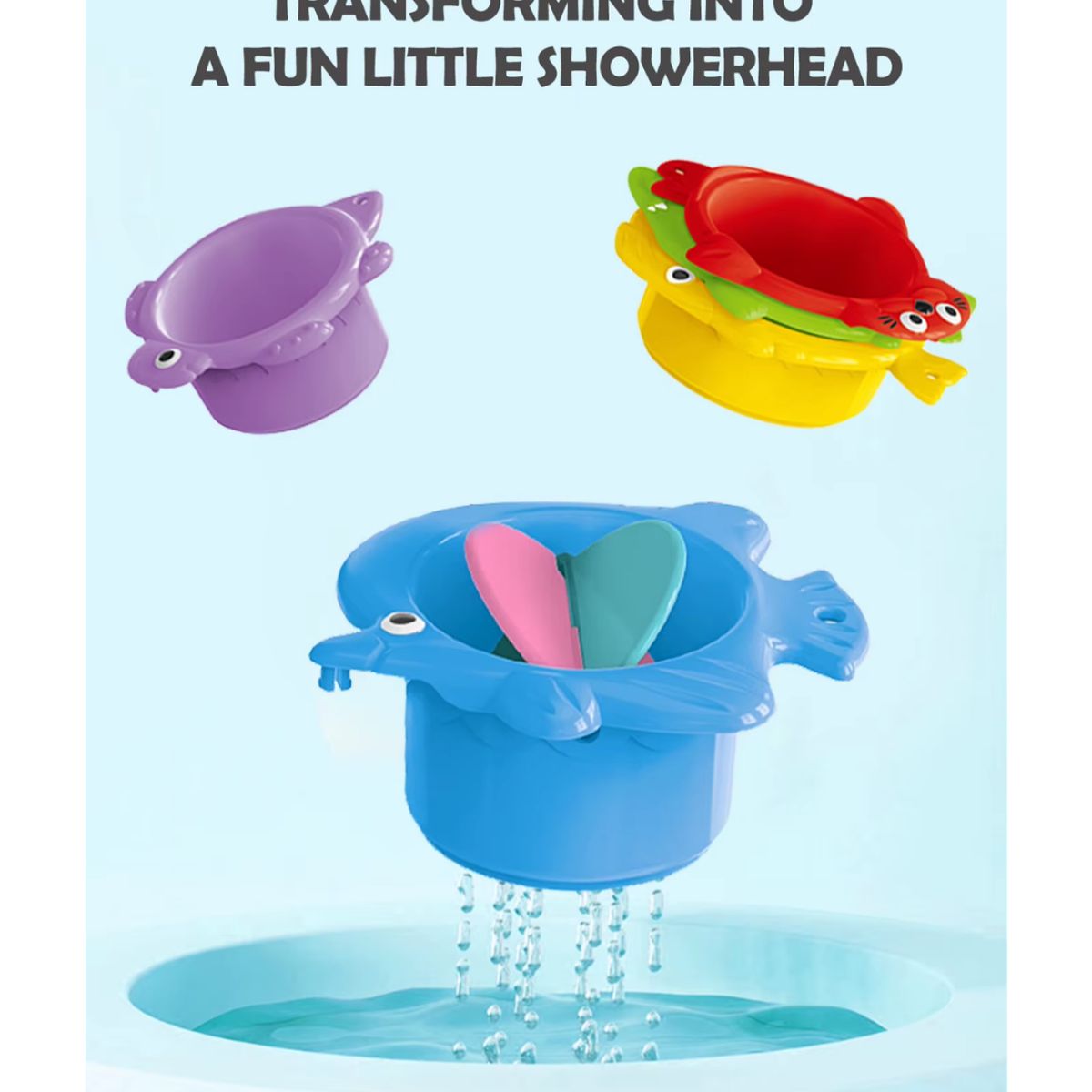 GENERICO - JUEGO APILABLE PARA BAÑO Y LA PLAYA