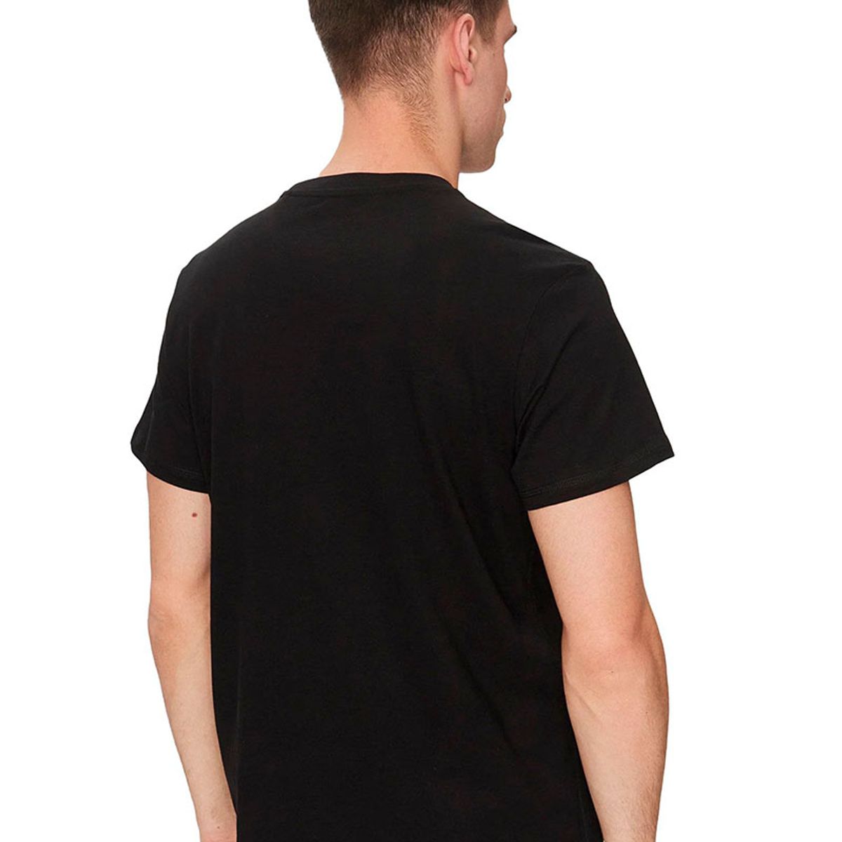 GUESS - Polera Ss Cn Flower Embro Tee Negro