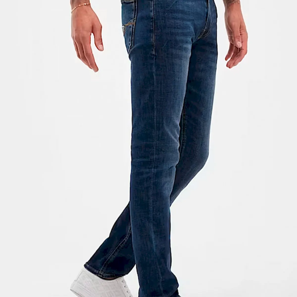 GUESS - Jeans Skinny Basic Azul Hombre Guess