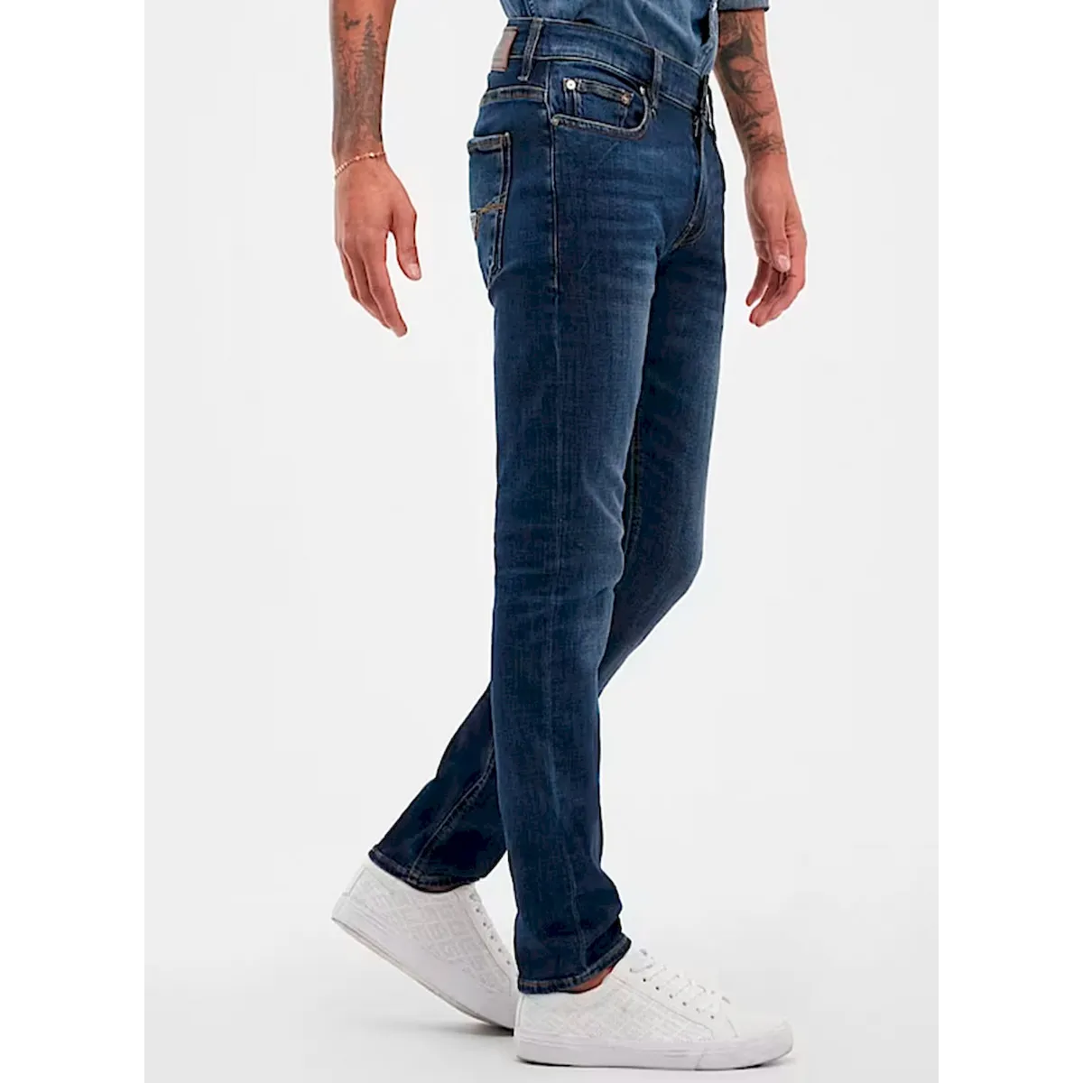 GUESS - Jeans Skinny Basic Azul Hombre Guess