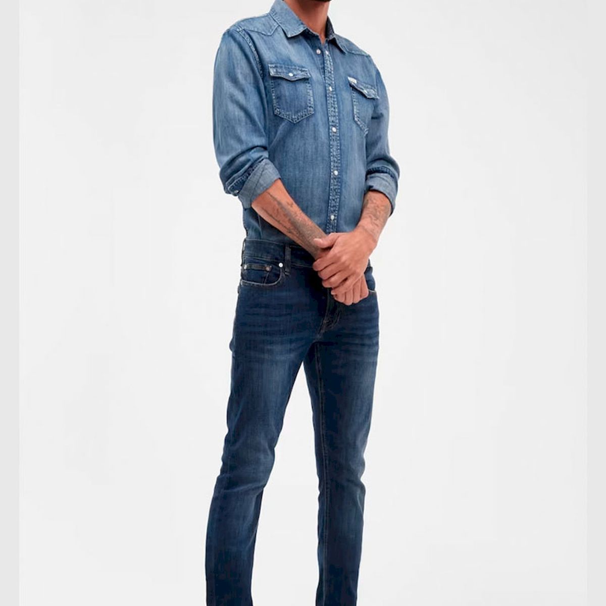 GUESS - Jeans Skinny Basic Azul