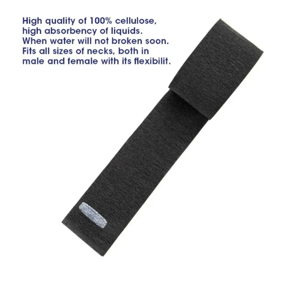 GENERICO - Pack 5 Papel Cuello Para Barbería O Peluquería Negro
