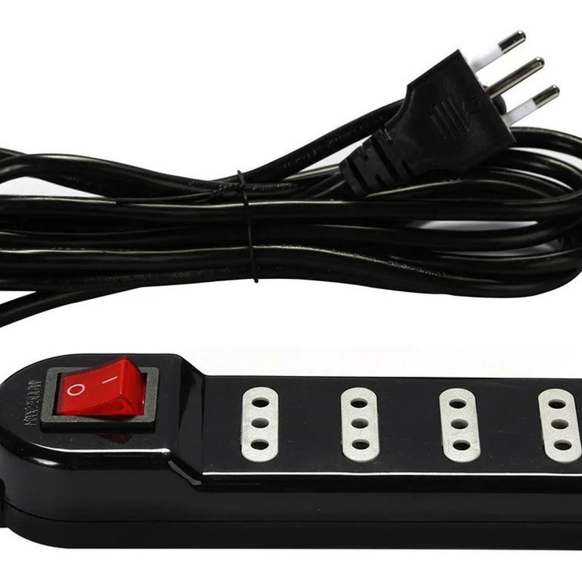 MACROTEL - ALARGADOR ZAPATILLA 3M 2500W 10A 250V CSWITCH 4POS MACROTEL ME-069B