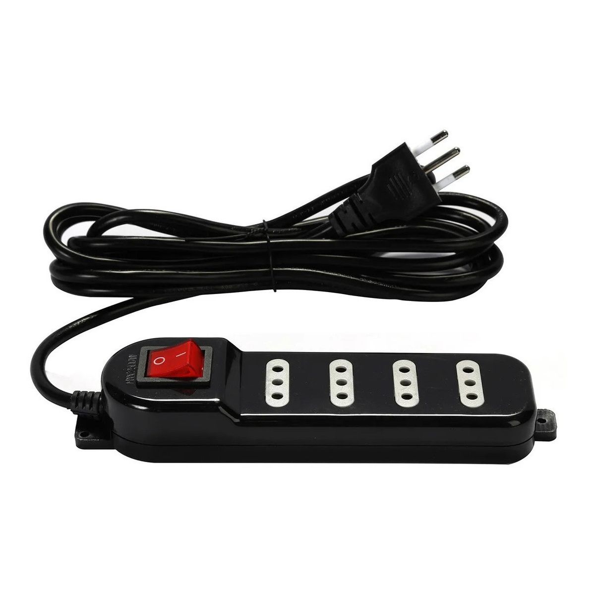 MACROTEL - ALARGADOR ZAPATILLA 3M 2500W 10A 250V CSWITCH 4POS MACROTEL ME-069B