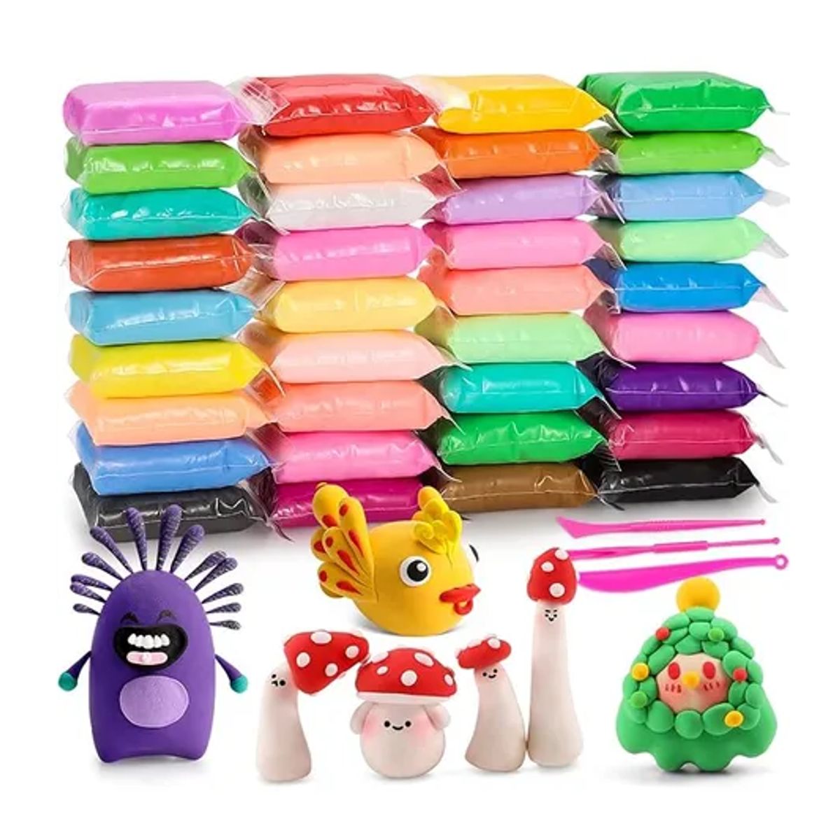 GENERICO - Foamy moldeable slime 36 colores plastilina mágica