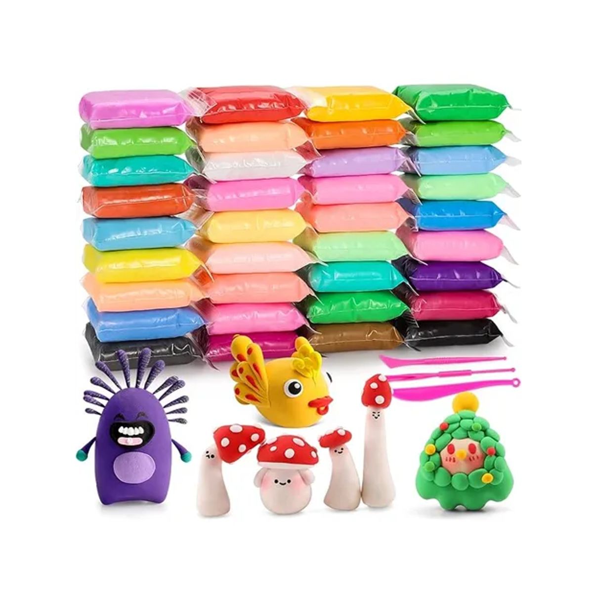 GENERICO - Foamy moldeable slime 36 colores plastilina mágica