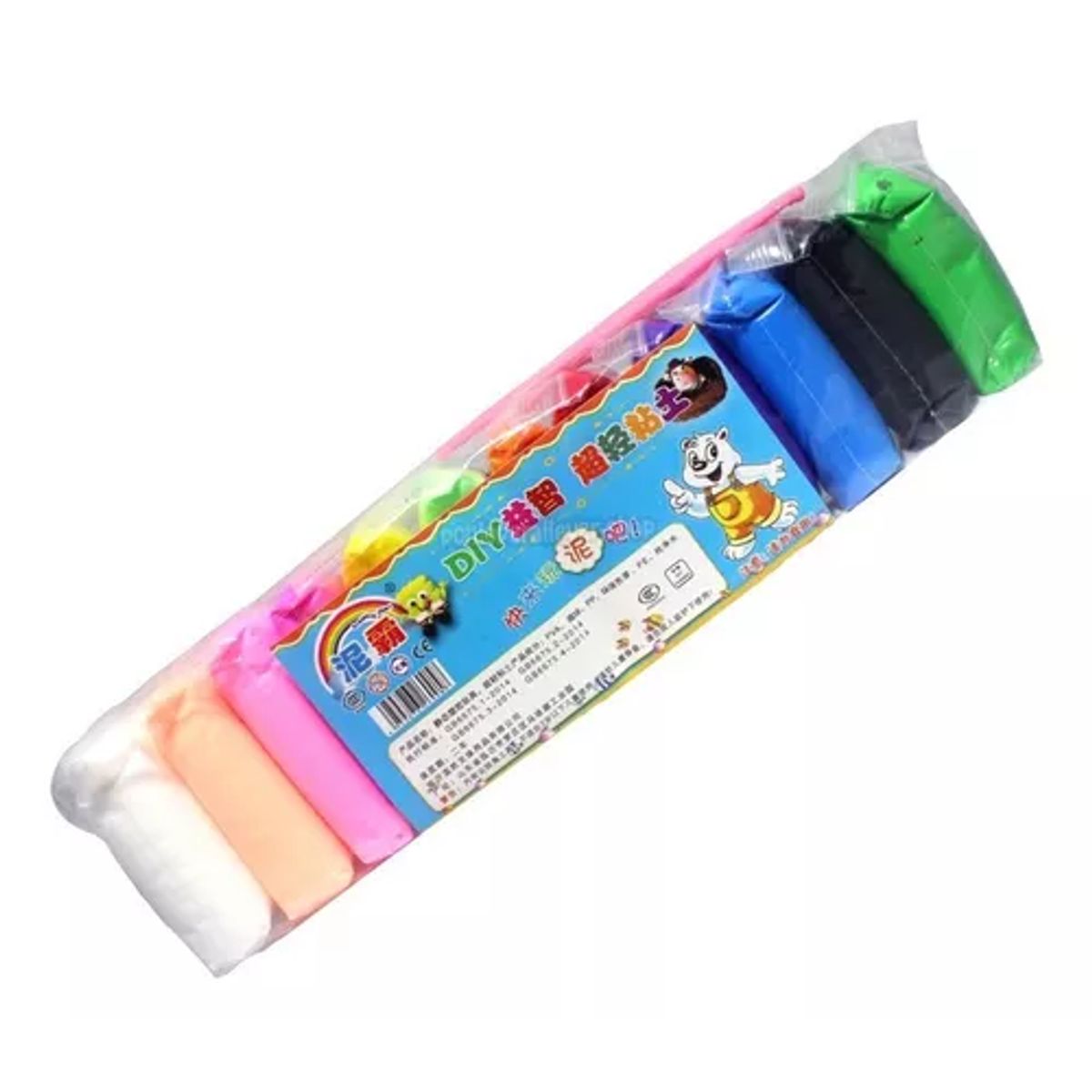 GENERICO - Set 12 foamy moldeable didáctico colores 160 g multicolor