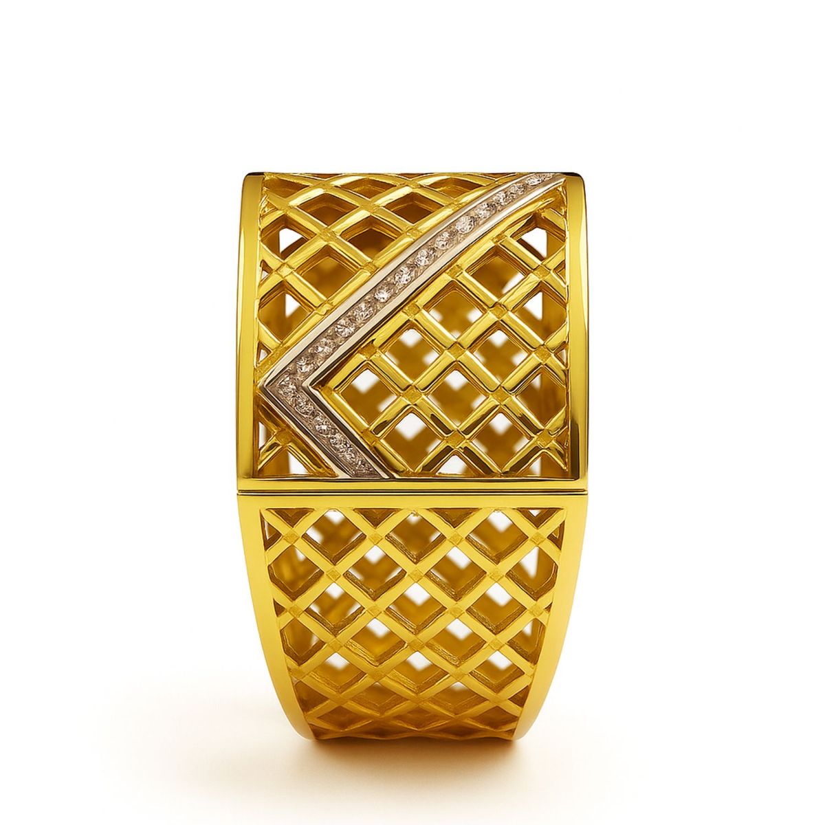JB JOYAS BARON - Anillo Oro 18kt Bicolor Calado