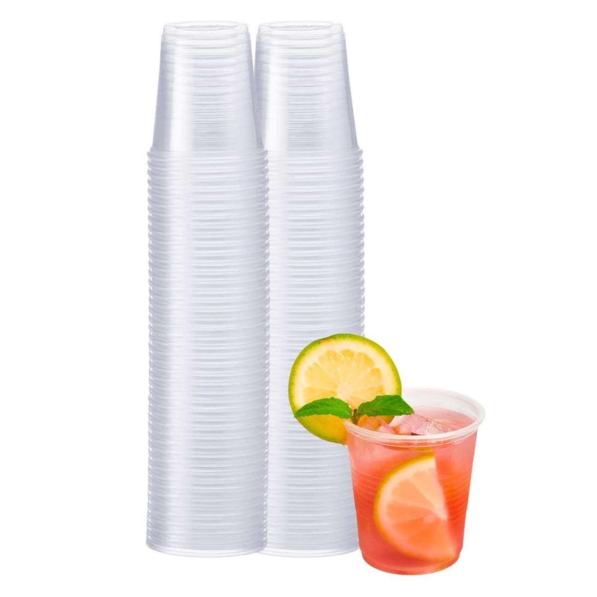 GENERICO - Vasos Plásticos Transparentes 3oz Desechable 50 unidades