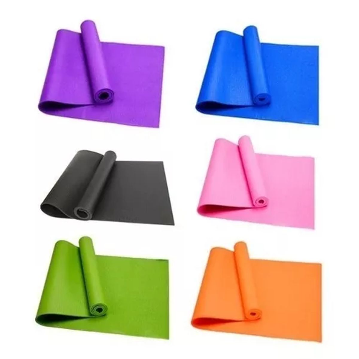 GENERICO - Colchoneta mat de yoga manta con bolso 4 mm 173x61 cm azul