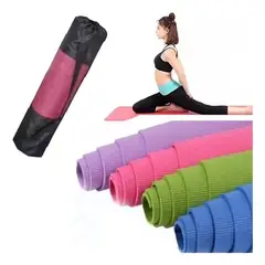 GENERICO - Colchoneta mat de yoga manta con bolso 4 mm 173x61 cm morado