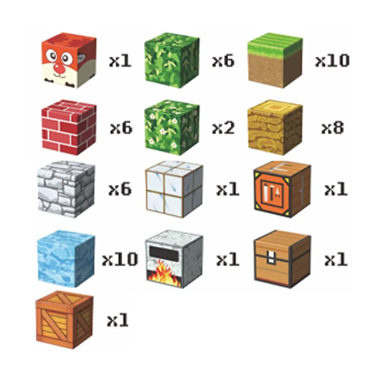 GENERICO - BLOQUES CUBOS MAGNETICOS CON TEMATICA DE JUNGLA